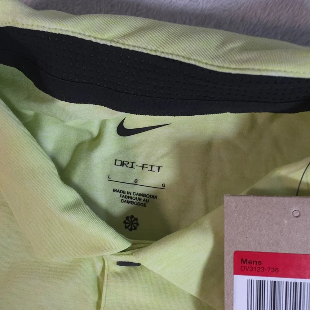 Nike Dri-FIT Tour Men's Golf Polo Shirt Yellow Lemon Twist‎ L DV3123-736